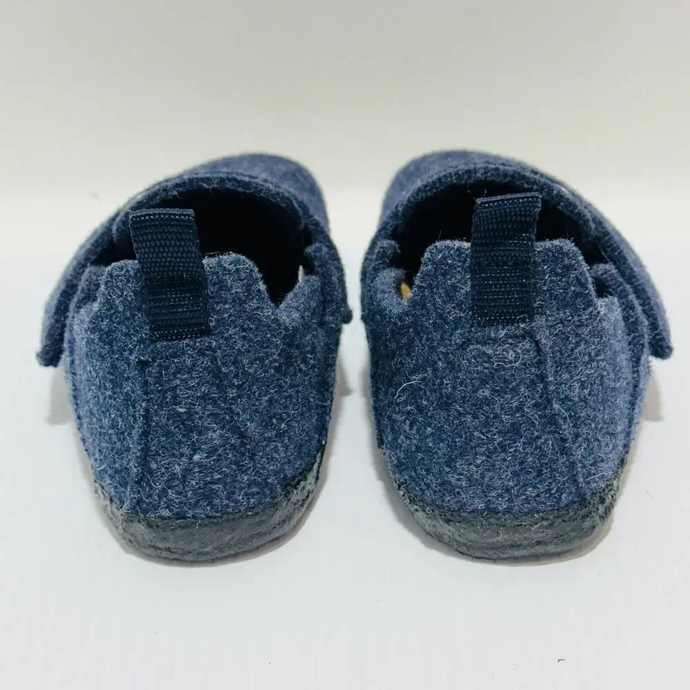 Birkenstock Zermatt HL Fit Blue Wool Felt Slippers Shoes Kids Size 11 /EU 29